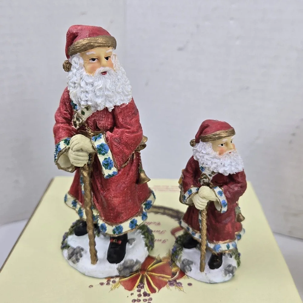 9 International Santa Claus Collection Special Double Pack Figurines & Ornaments